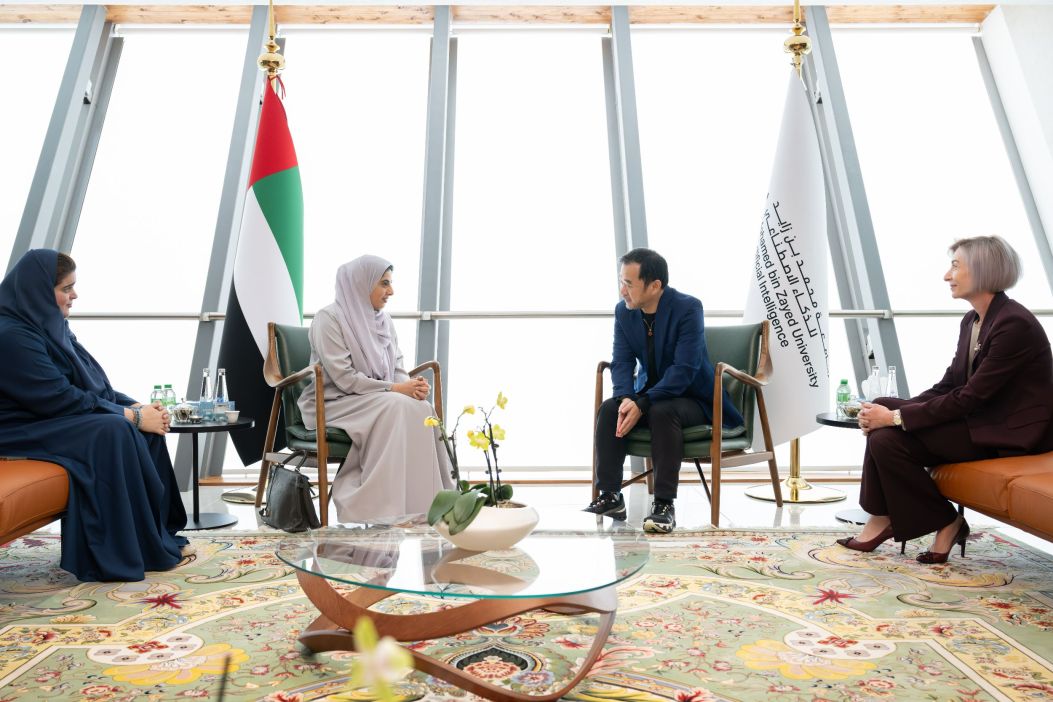  Shamma bint Sultan bin Khalifa meets President of Mohamed Bin Zayed University of Artificial Intelligence to discuss convergence of AI and climate impact